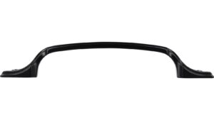 Griff Dießen Druckguss schwarz matt pulverbeschichtet - 135 mm lang  vor weißem Hintergrund