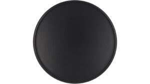 Knopf Betzdorf Druckguss schwarz matt pulverbeschichtet - 28 mm lang  vor weißem Hintergrund