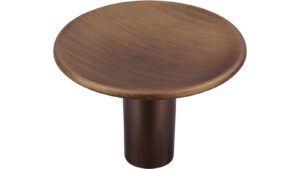 Knopf Betzdorf Druckguss messing schwarz gebürstet - 38 mm lang vor weißem Hintergrund