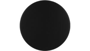 Knopf Büdelsdorf Druckguss schwarz matt pulverbeschichtet - 25 mm lang  vor weißem Hintergrund