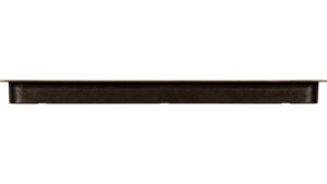 Muschelgriff-Worpswede-schwarz-messing-Stahl-Messing-Zinkdruckguss-laenge-176-927000-stehend Muschel Worpswede Druckguss - Stahl messing schwarz gebürstet - 176 mm lang vor weißem Hintergrund