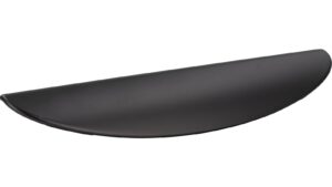 Griffleiste Heiligenhafen Druckguss anthrazit matt - 155 mm lang  vor weißem Hintergrund