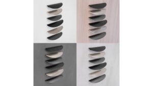 Griffleiste-Heiligenhafen-anthrazit-Zinkdruckguss-laenge-185-932198-gruppe Griffleiste Heiligenhafen Druckguss anthrazit matt - 185 mm lang vor weißem Hintergrund