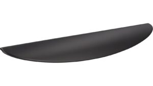 Griffleiste-Heiligenhafen-anthrazit-Zinkdruckguss-laenge-185-932198-seitlich Griffleiste Heiligenhafen Druckguss anthrazit matt - 185 mm lang vor weißem Hintergrund