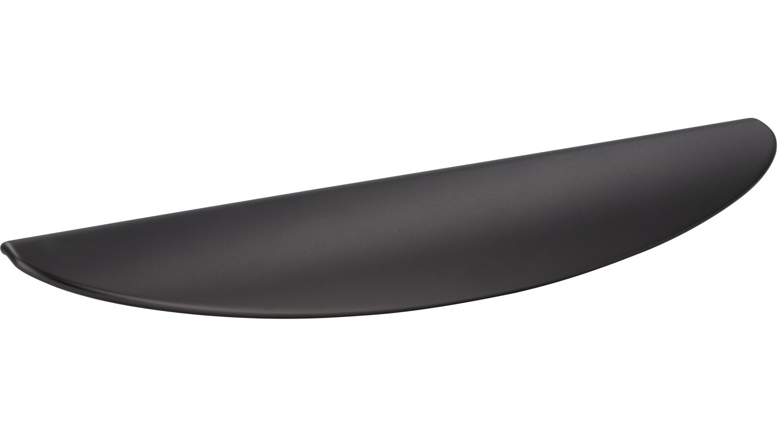 Griffleiste-Heiligenhafen-anthrazit-Zinkdruckguss-laenge-185-932198-seitlich Griffleiste Heiligenhafen Druckguss anthrazit matt - 185 mm lang vor weißem Hintergrund