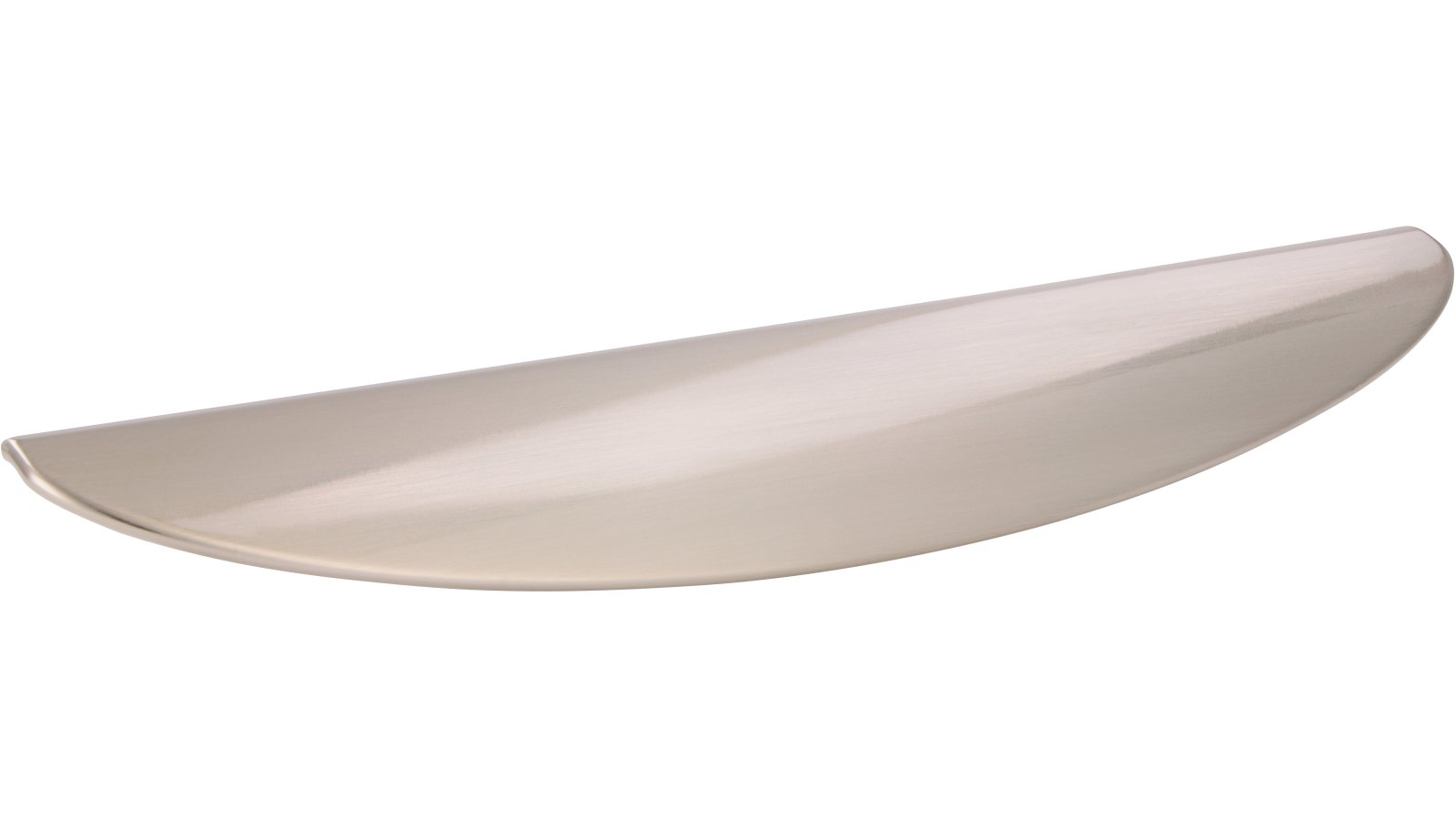 Griffleiste Heiligenhafen Druckguss vernickelt feingeschliffen - 185 mm lang  vor weißem Hintergrund