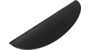 Griffleiste Heiligenhafen Druckguss schwarz matt pulverbeschichtet - 155 mm lang  vor weißem Hintergrund