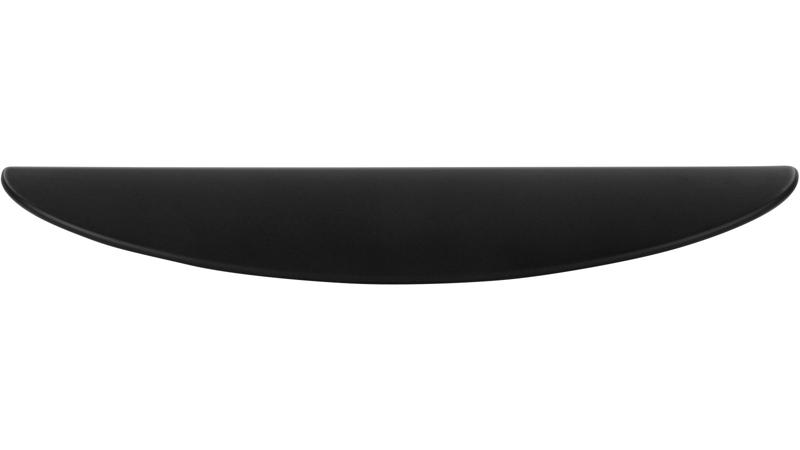 Griffleiste Heiligenhafen Druckguss schwarz matt pulverbeschichtet - 155 mm lang  vor weißem Hintergrund