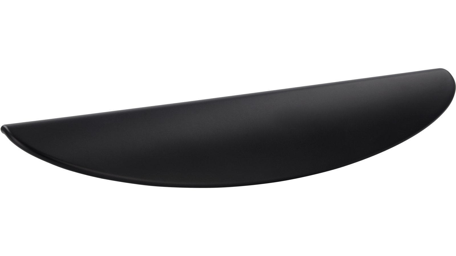 Griffleiste Heiligenhafen Druckguss schwarz matt pulverbeschichtet - 155 mm lang  vor weißem Hintergrund