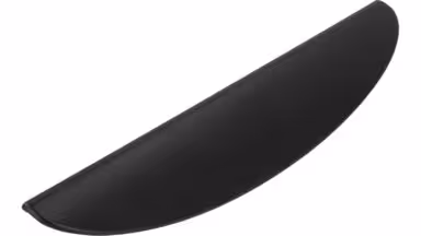 Griffleiste Heiligenhafen Druckguss schwarz matt pulverbeschichtet - 185 mm lang  vor weißem Hintergrund