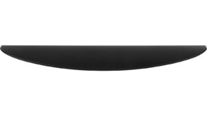 Griffleiste-Heiligenhafen-schwarz-Zinkdruckguss-laenge-185-928906-front Griffleiste Heiligenhafen Druckguss schwarz matt pulverbeschichtet - 185 mm lang vor weißem Hintergrund