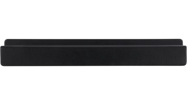 Griffleiste Niebüll Druckguss schwarz matt pulverbeschichtet - 150 mm lang  vor weißem Hintergrund
