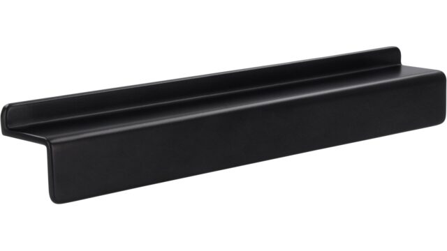 Griffleiste Niebüll Druckguss schwarz matt pulverbeschichtet - 150 mm lang  vor weißem Hintergrund