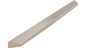 Griffleiste Oberhausen-Rheinhausen Druckguss vernickelt feingeschliffen - 339 mm lang vor weißem Hintergrund