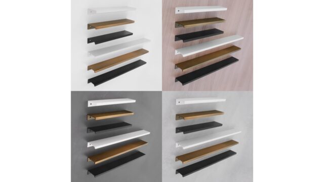 Griffleiste Ottendorf-Okrilla Aluminium schwarz matt pulverbeschichtet - 180 mm lang  vor weißem Hintergrund