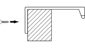 Griffleiste Ottendorf-Okrilla Aluminium schwarz matt pulverbeschichtet - 180 mm lang  vor weißem Hintergrund