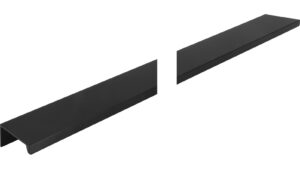 Griffleiste Ottendorf-Okrilla Aluminium schwarz matt pulverbeschichtet - 995 mm lang vor weißem Hintergrund