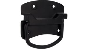 Klöppel Osternienburger Land Stahl schwarz matt pulverbeschichtet - 105 mm lang  vor weißem Hintergrund