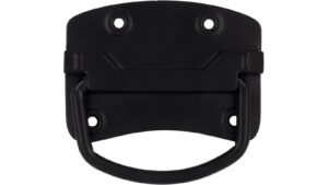 Klöppel Osternienburger Land Stahl schwarz matt pulverbeschichtet - 105 mm lang  vor weißem Hintergrund