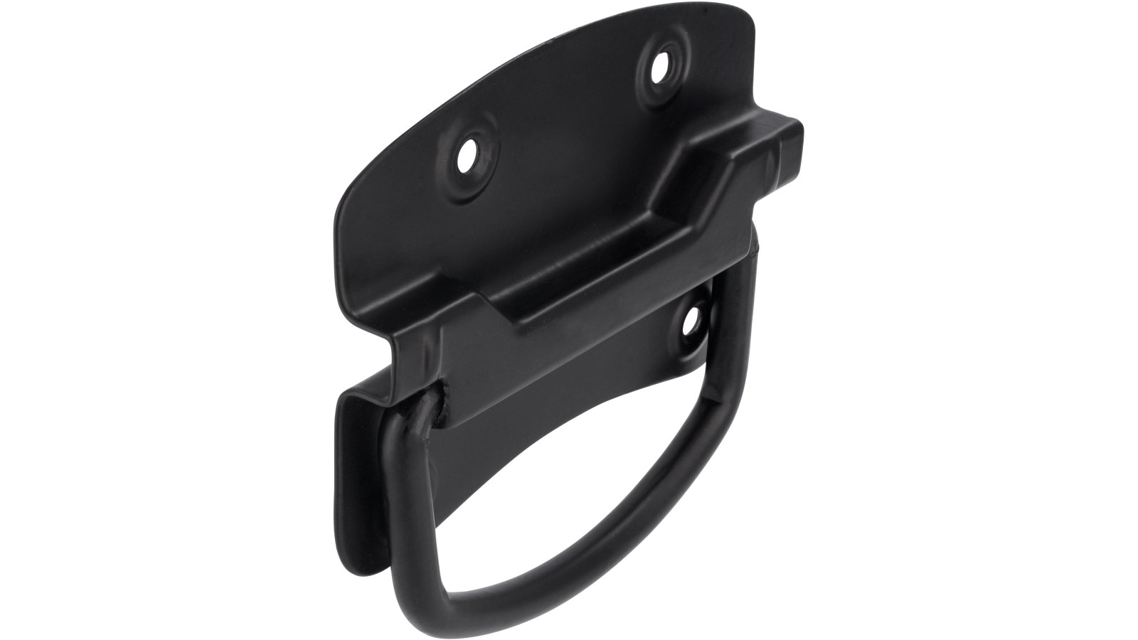 Klöppel Osternienburger Land Stahl schwarz matt pulverbeschichtet - 105 mm lang  vor weißem Hintergrund