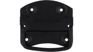 Haengegriff-Osternienburger-Land-schwarz-Stahl-laenge-82-932334-front Klöppel Osternienburger Land Stahl schwarz matt pulverbeschichtet - 82 mm lang vor weißem Hintergrund