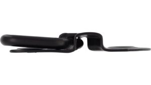 Haengegriff-Osternienburger-Land-schwarz-Stahl-laenge-82-932334-stehend Klöppel Osternienburger Land Stahl schwarz matt pulverbeschichtet - 82 mm lang vor weißem Hintergrund