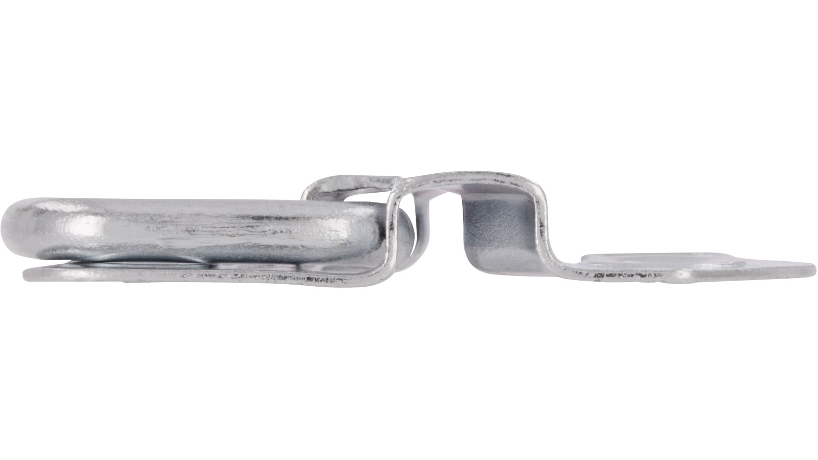 Haengegriff-Osternienburger-Land-silber-Stahl-Zinkdruckguss-laenge-82-932286-stehend Klöppel Osternienburger Land Stahl verzinkt - 82 mm lang vor weißem Hintergrund