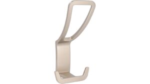 Haken Bad König Druckguss edelstahleffekt - 125 mm lang  vor weißem Hintergrund