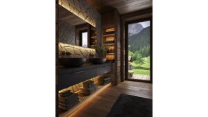 Haken Bad König Druckguss schwarz matt pulverbeschichtet - 125 mm lang  vor weißem Hintergrund