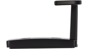 Haken Bad Laer Druckguss schwarz matt pulverbeschichtet - 59 mm lang  vor weißem Hintergrund