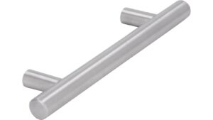 Griff Alsbach-Hähnlein Edelstahl fein geschliffen - 146 mm lang  vor weißem Hintergrund