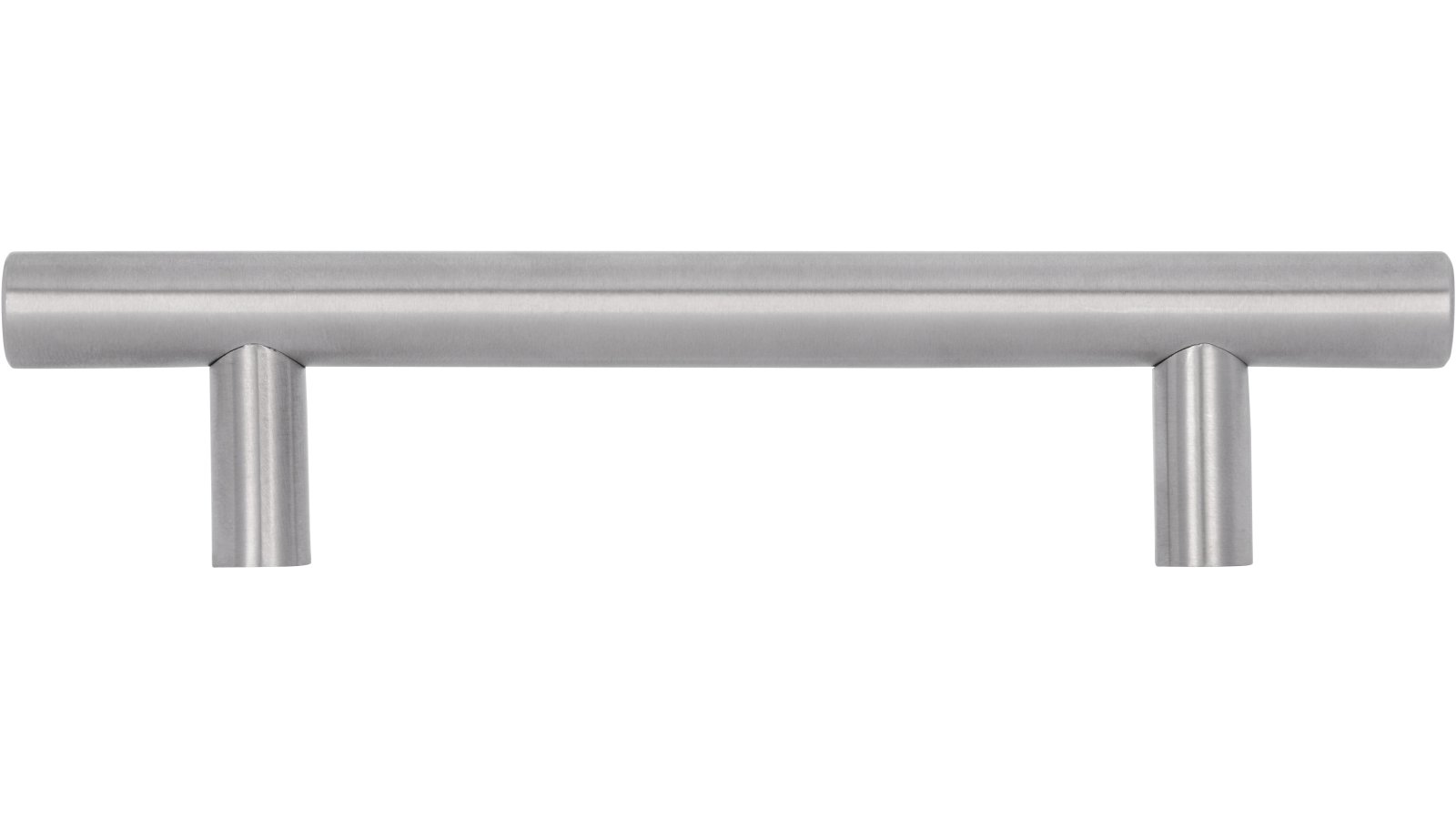 Griff Alsbach-Hähnlein Edelstahl fein geschliffen - 146 mm lang  vor weißem Hintergrund