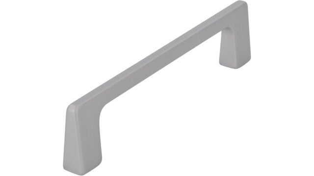 Griff Bad Wildbad Druckguss alufarbig pulverbeschichtet - 107 mm lang  vor weißem Hintergrund