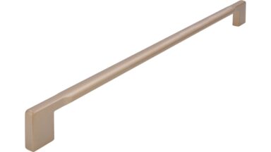 Griff Clausthal-Zellerfeld Druckguss Bronze matt - 340 mm lang vor weißem Hintergrund