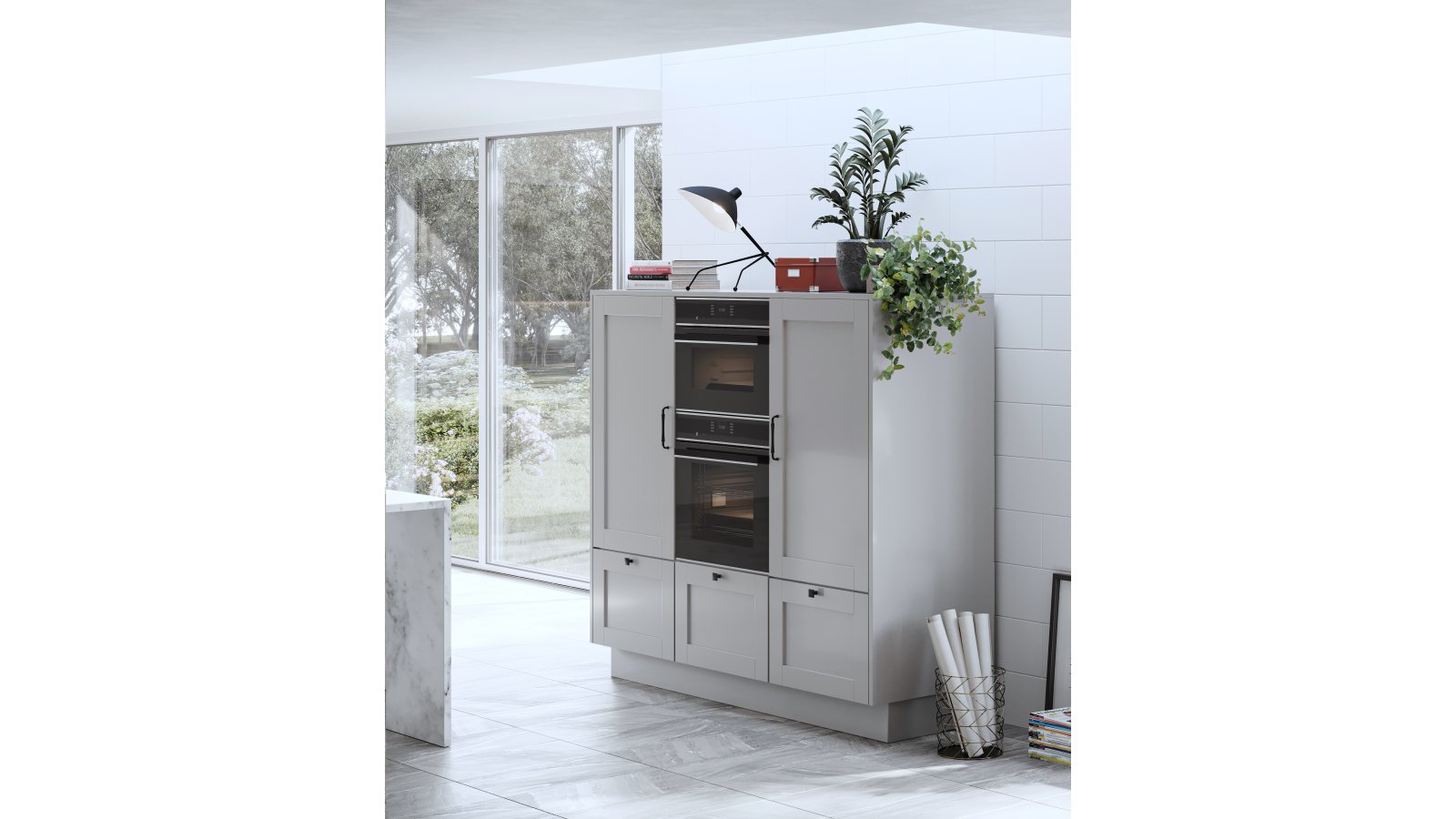 Griff Königsbach-Stein Druckguss schwarz matt pulverbeschichtet - 171 mm lang  vor weißem Hintergrund