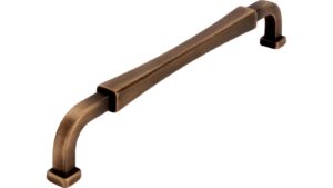 Griff Königsbach-Stein Druckguss messing schwarz gebürstet - 171 mm lang  vor weißem Hintergrund