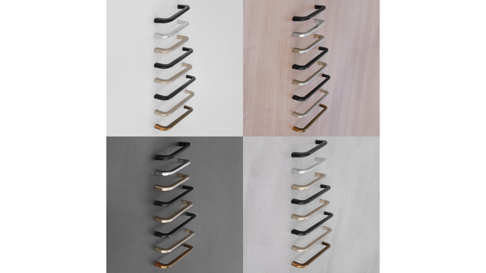 Griff Markt Indersdorf Druckguss schwarz matt pulverbeschichtet - 107 mm lang  vor weißem Hintergrund