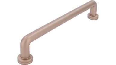 Griff Rüdesheim Druckguss Bronze matt - 178 mm lang  vor weißem Hintergrund