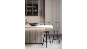 Griff Visselhövede Druckguss schwarz matt pulverbeschichtet - 176 mm lang  vor weißem Hintergrund