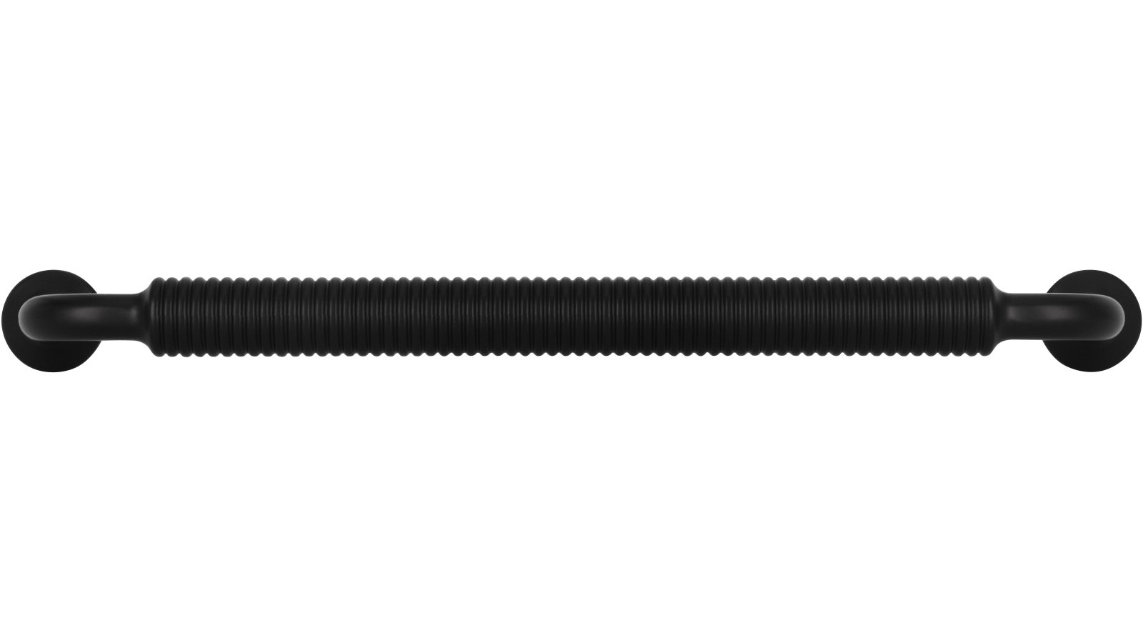 Griff Visselhövede Druckguss schwarz matt pulverbeschichtet - 176 mm lang  vor weißem Hintergrund