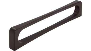 Griff Zeuthen Druckguss Dunkelbraun - 170 mm lang  vor weißem Hintergrund