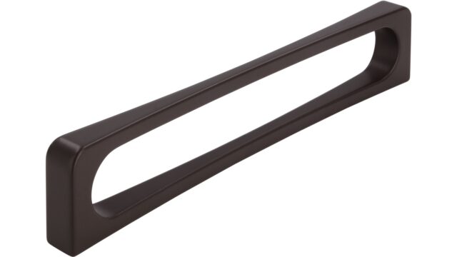 Griff Zeuthen Druckguss Dunkelbraun - 170 mm lang  vor weißem Hintergrund