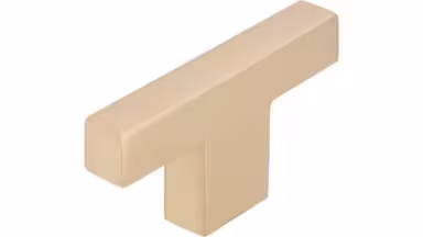 Knopf Bad Gandersheim Druckguss messing feingeschliffen - 72 mm lang  vor weißem Hintergrund