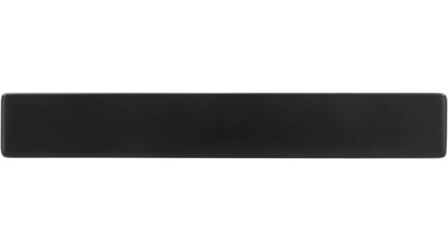 Knopf Bad Gandersheim Druckguss schwarz matt pulverbeschichtet - 72 mm lang  vor weißem Hintergrund