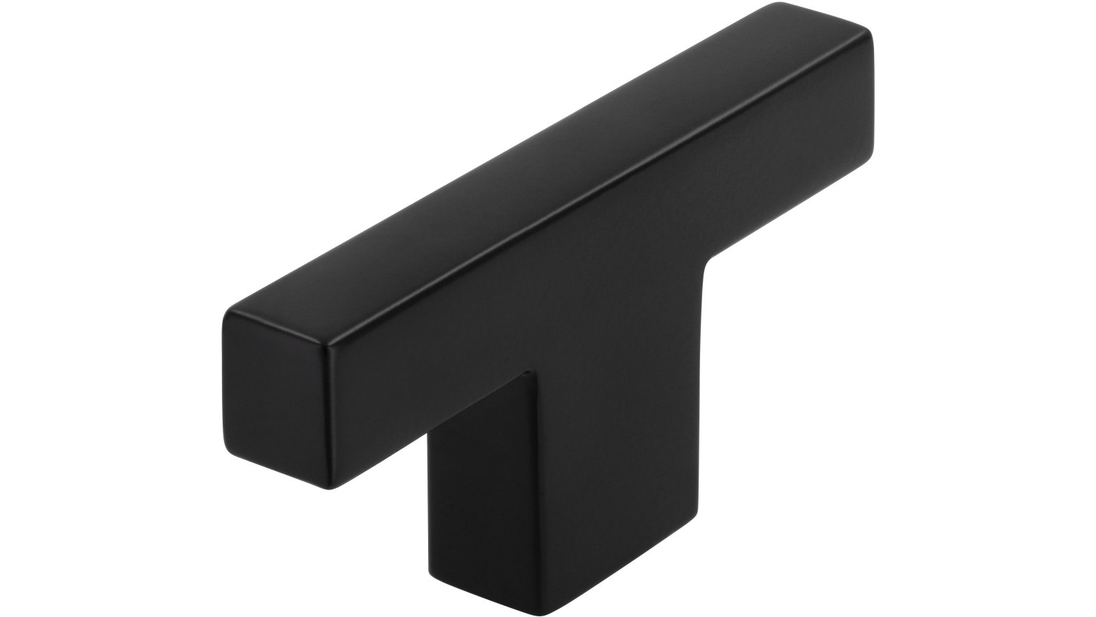 Moebelknopf-Bad-Gandersheim-schwarz-Zinkdruckguss-laenge-72-904306 Knopf Bad Gandersheim Druckguss schwarz matt pulverbeschichtet - 72 mm lang vor weißem Hintergrund