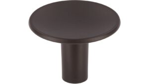 Knopf Betzdorf Druckguss Dunkelbraun - 28 mm lang  vor weißem Hintergrund