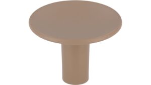 Knopf Betzdorf Druckguss Beigebraun - 28 mm lang  vor weißem Hintergrund