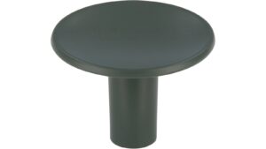 Knopf Betzdorf Druckguss Steingrün - 28 mm lang  vor weißem Hintergrund