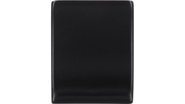 Knopf Höchst Druckguss schwarz matt pulverbeschichtet - 20 mm lang  vor weißem Hintergrund