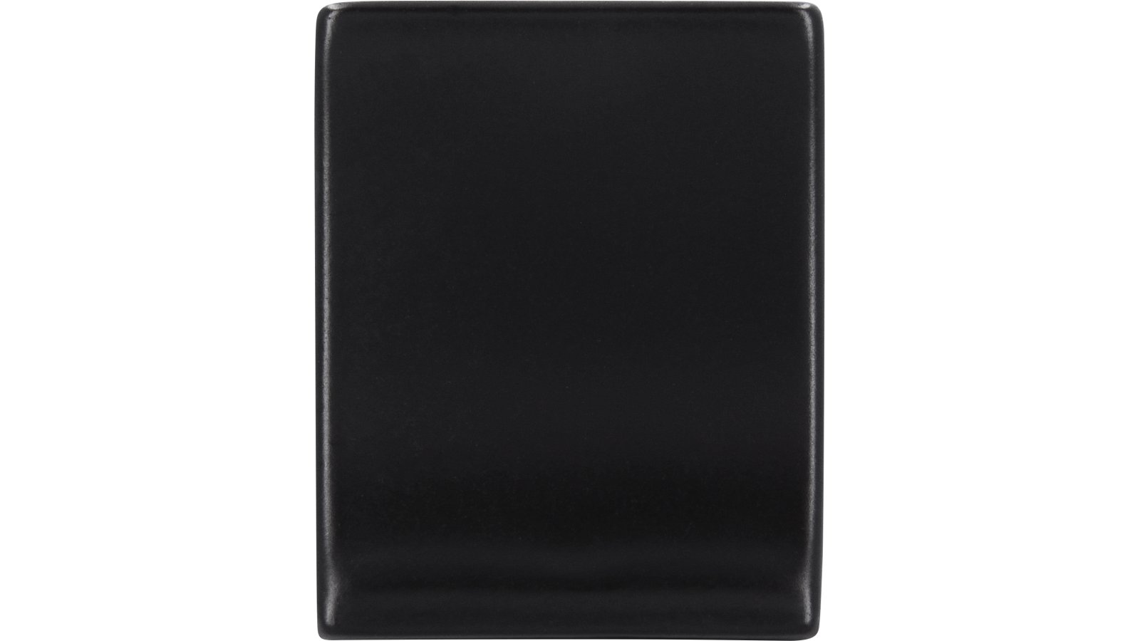 Moebelknopf-Hoechst-schwarz-Zinkdruckguss-laenge-20-884384-stehend Knopf Höchst Druckguss schwarz matt pulverbeschichtet - 20 mm lang vor weißem Hintergrund